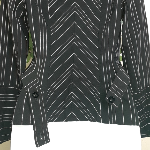Michele Bohbot Bisou Bisou Pinstripe Pant Suit Set - Picture 9 of 16